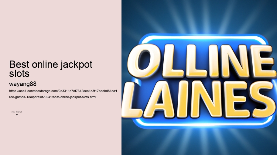 best online jackpot slots