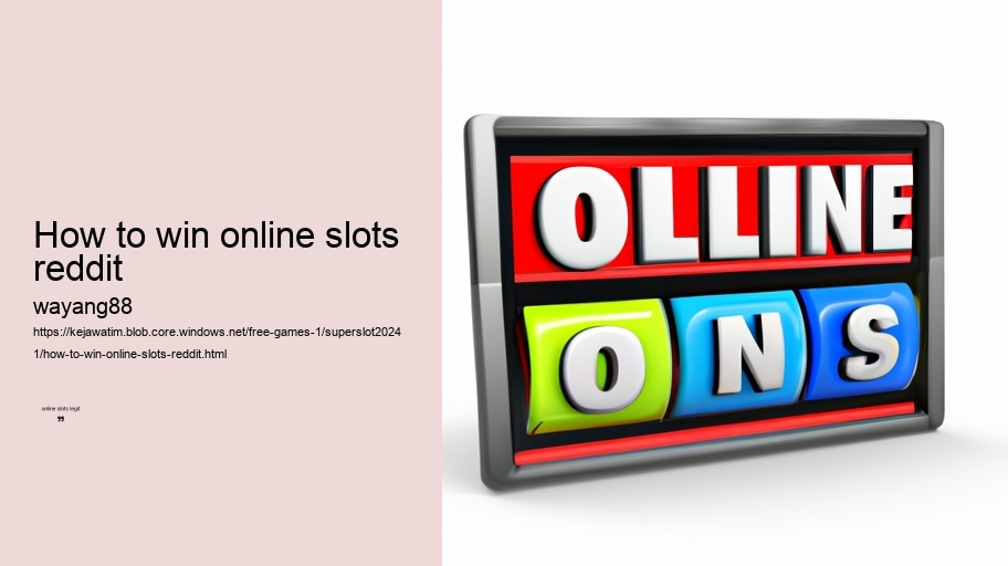 how to win online slots reddit